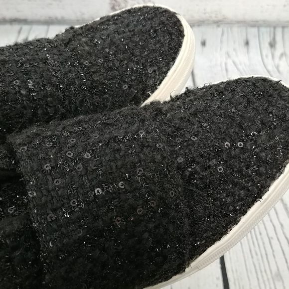 DV by Dolce Vita Larma Black Slip On Sequin‎ Sneakers - Picture 10 of 11